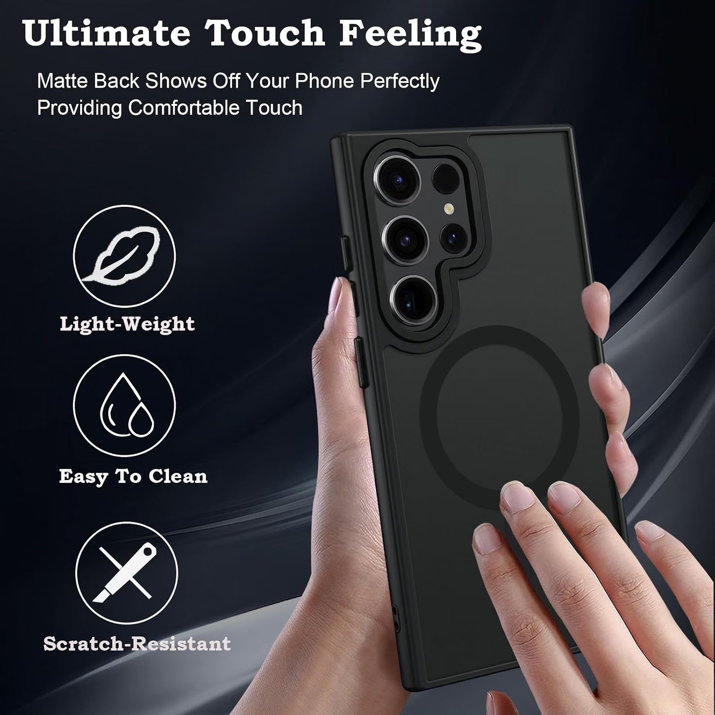 Matte Magsafe Compatible Case for Samsung Galaxy S22 Ultra