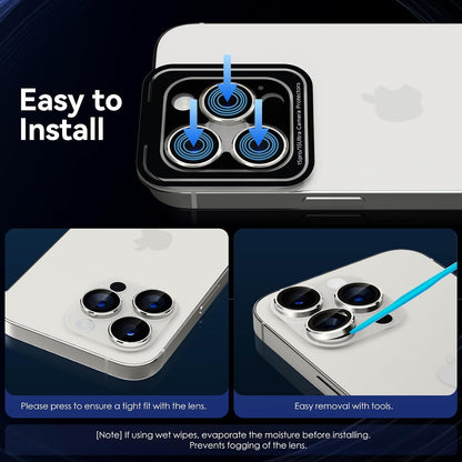 Camera Lens Protector Alloy Frame for iPhone 15 Pro
