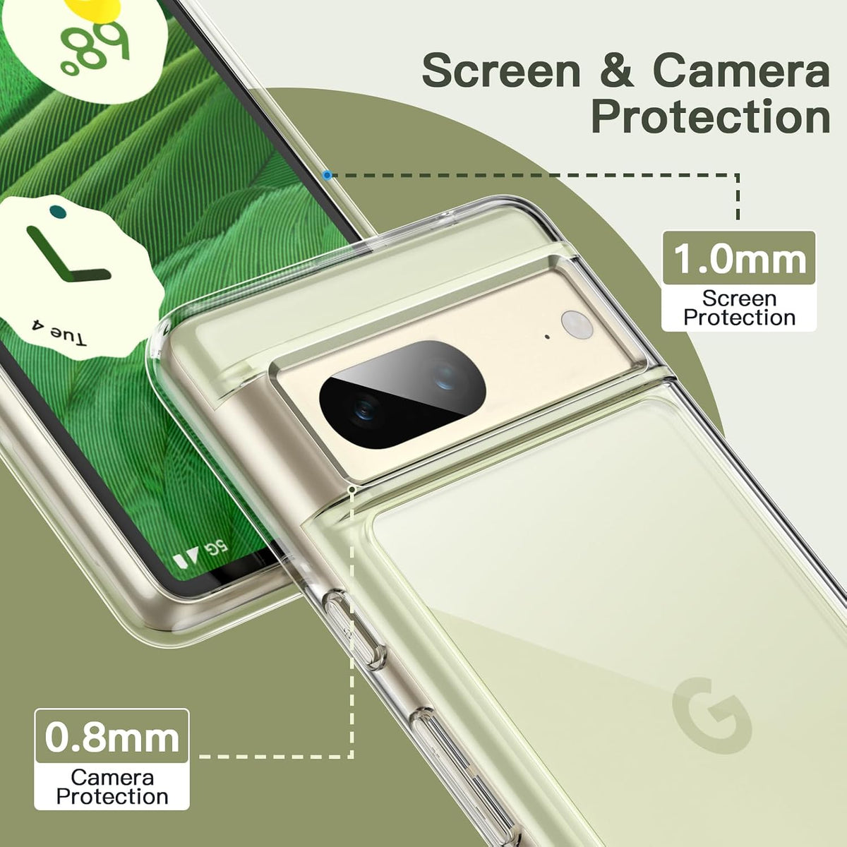 Clear Gel Thin Case for Google Pixel 7