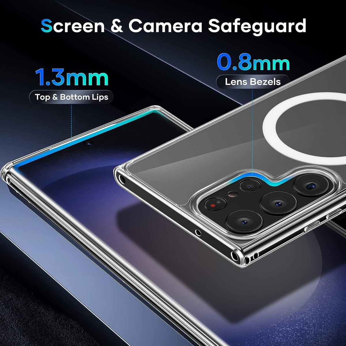 Clear Thin Magsafe Compatible Case for Samsung Galaxy S22 Ultra