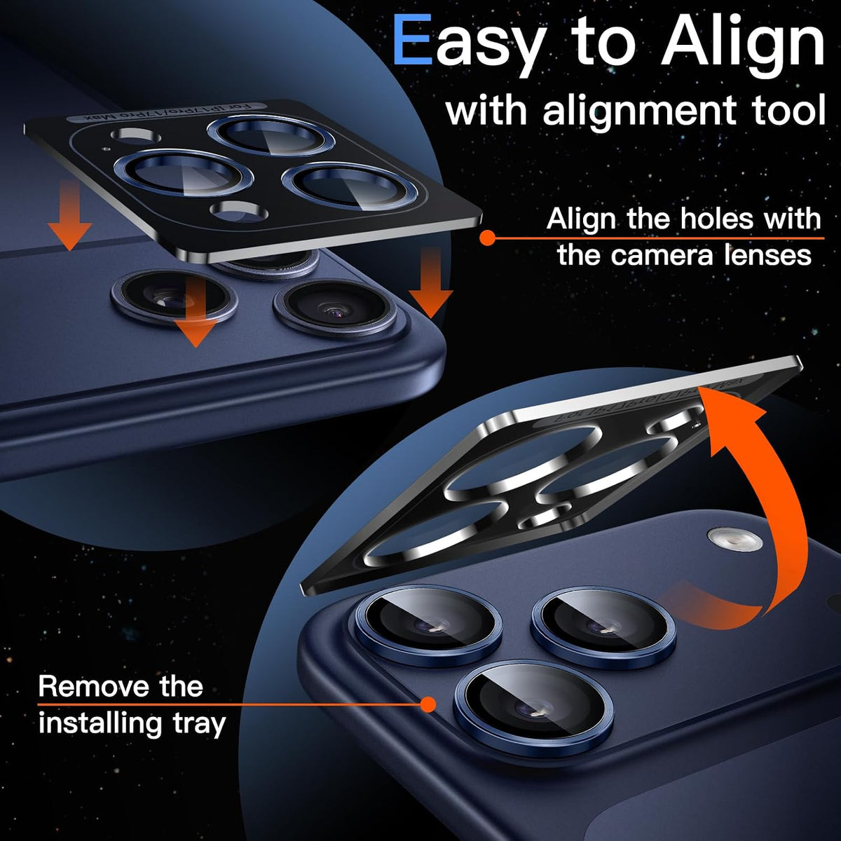 Camera Lens Protector Alloy Frame for iPhone 17 Pro Max
