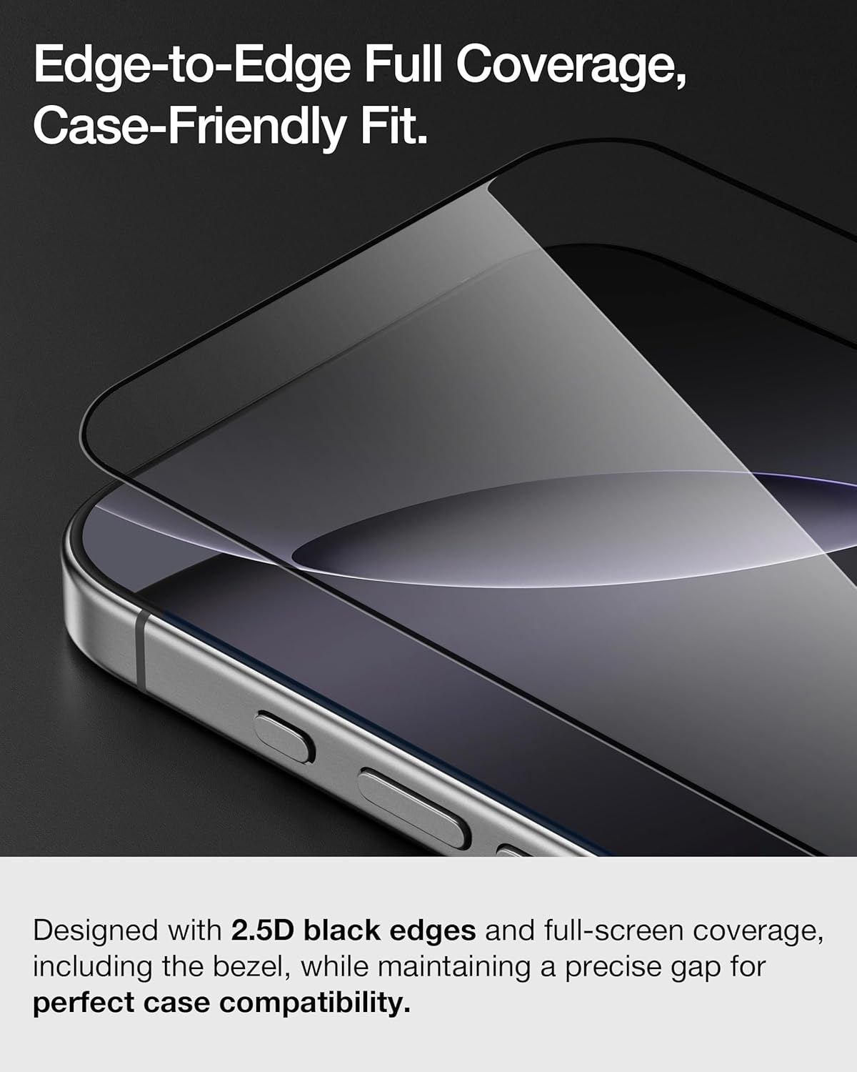 Full Cover Glass Screen Protector for iPhone 16e