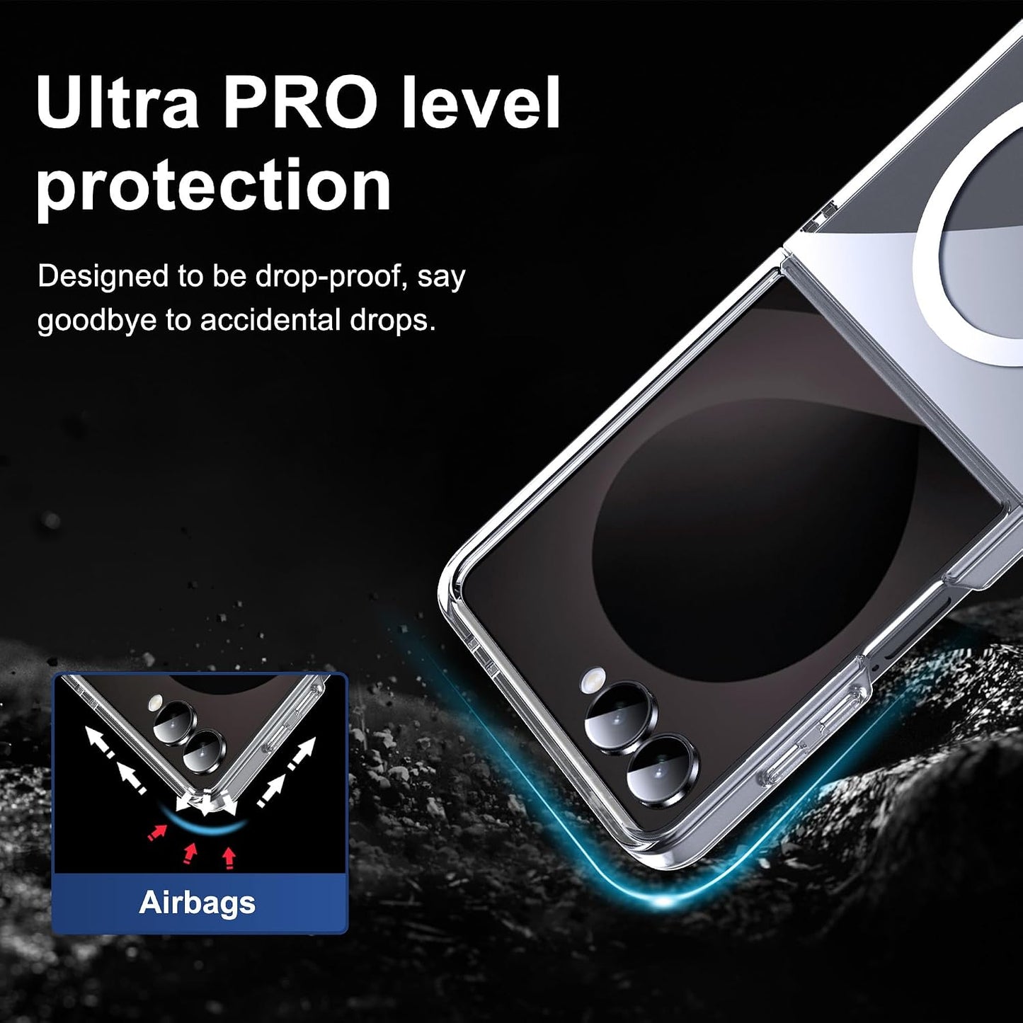 Clear Thin Magsafe Compatible Case for Samsung Galaxy Z Flip 8