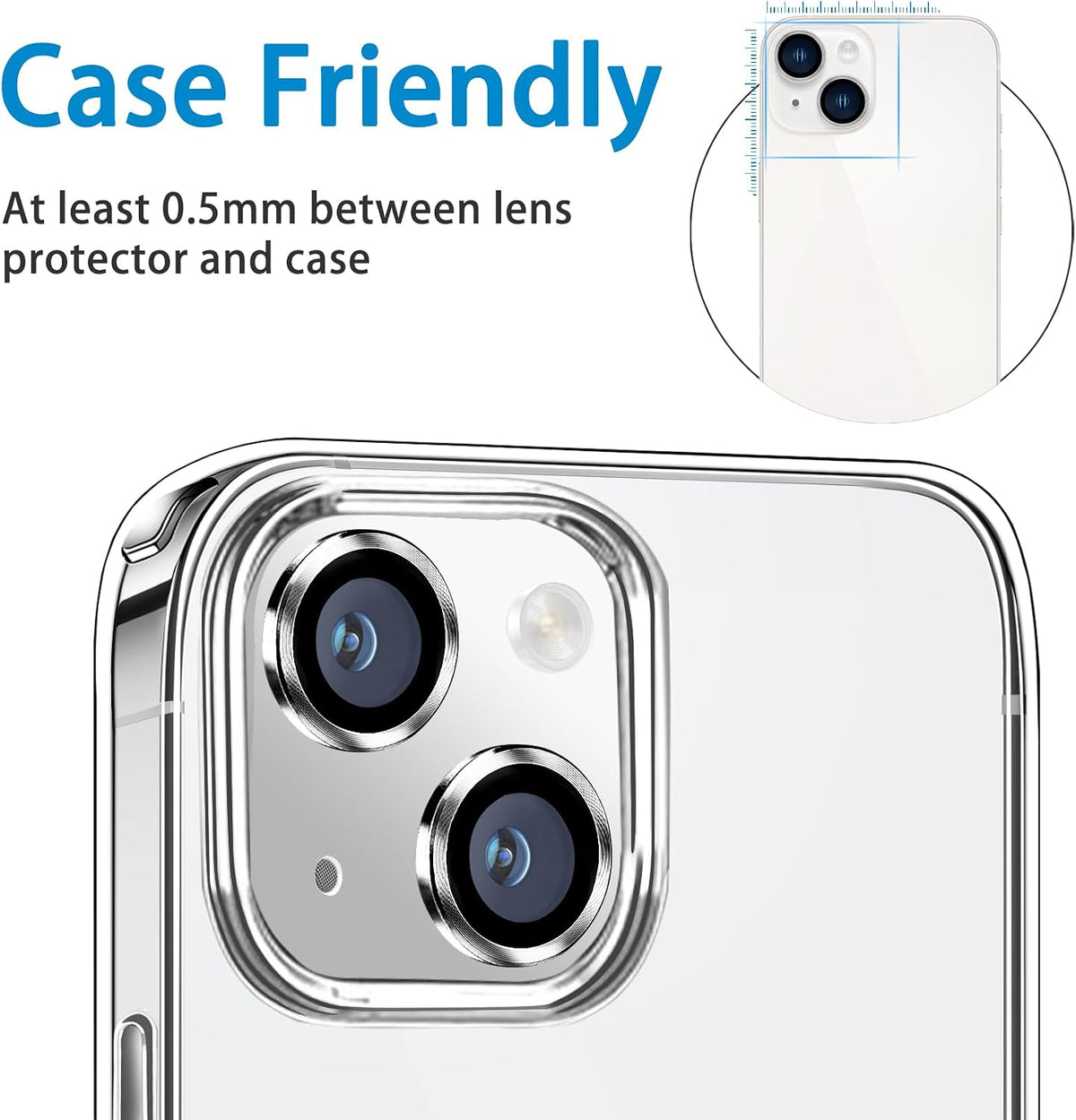 Camera Lens Protector Alloy Frame for iPhone 14