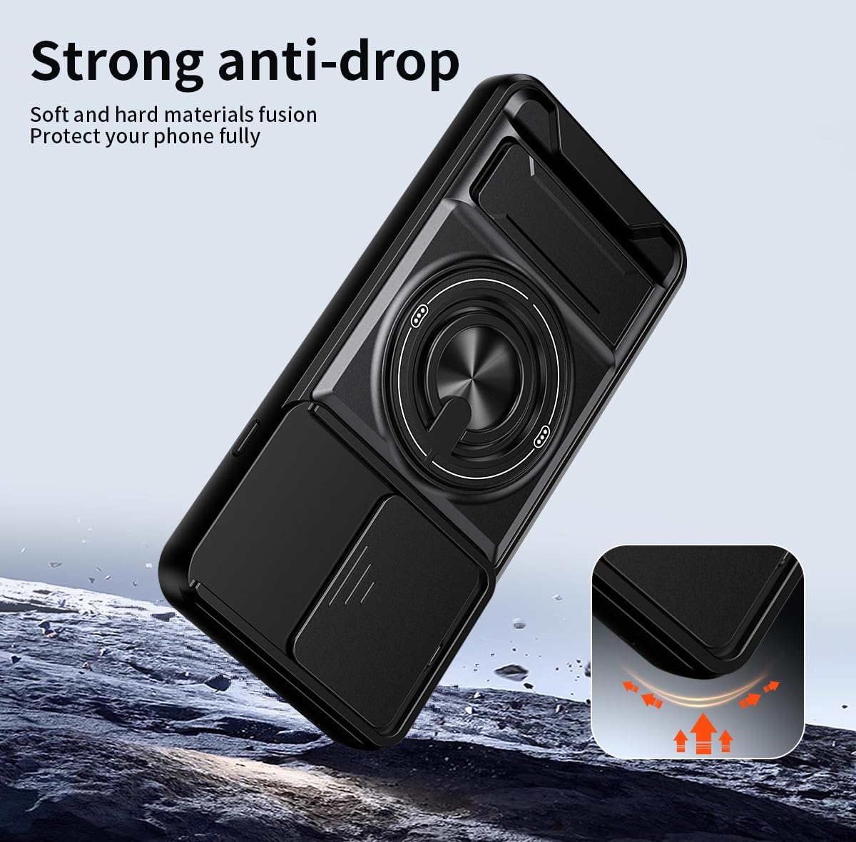 Magsafe Compatible Tough Ring Stand  Case for Oppo Reno 16 F
