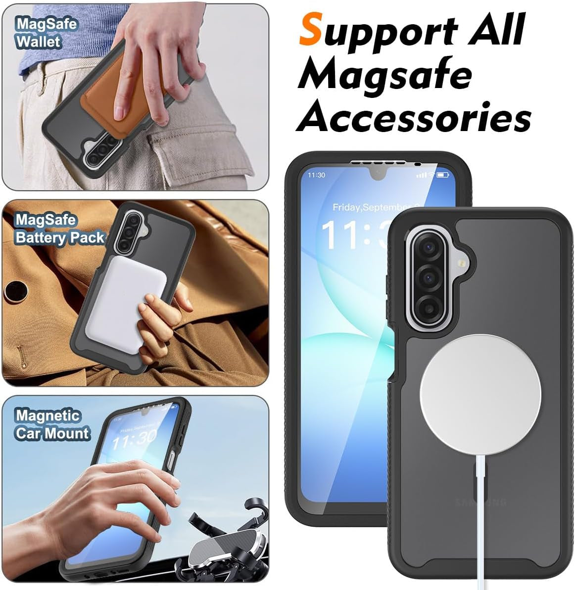 360 Magsafe Compatible Protection Case for Samsung Galaxy A36 5G