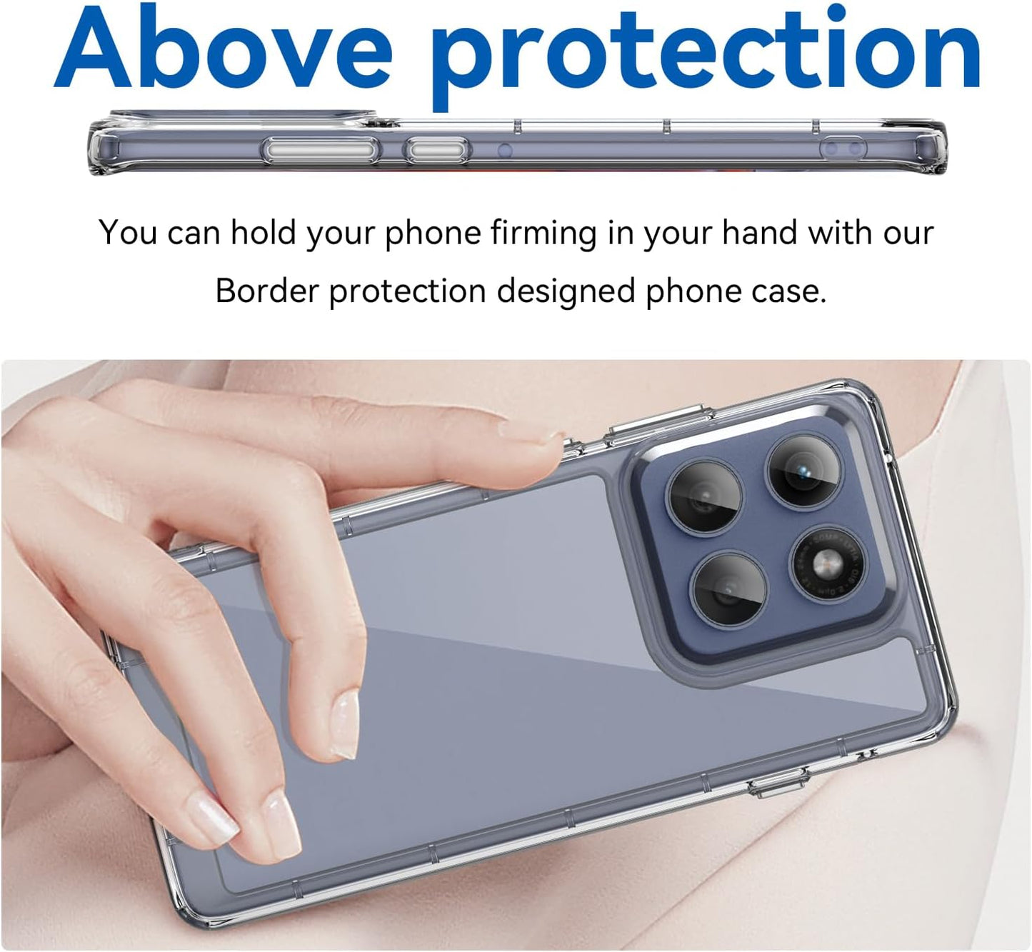 Transparent Clear Case for Motorola Edge 60