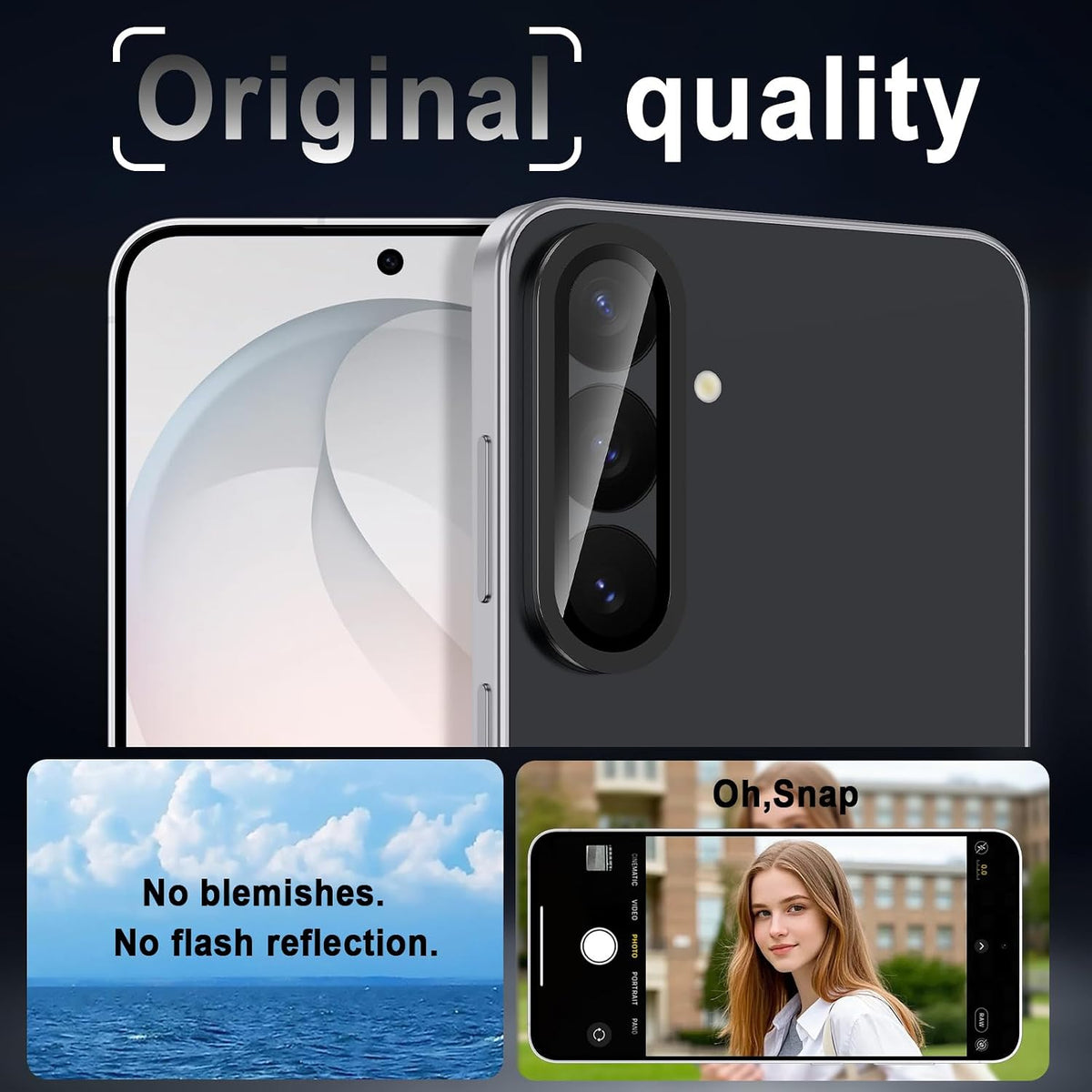 Camera Lens Protector Alloy Frame for Samsung Galaxy S26 FE