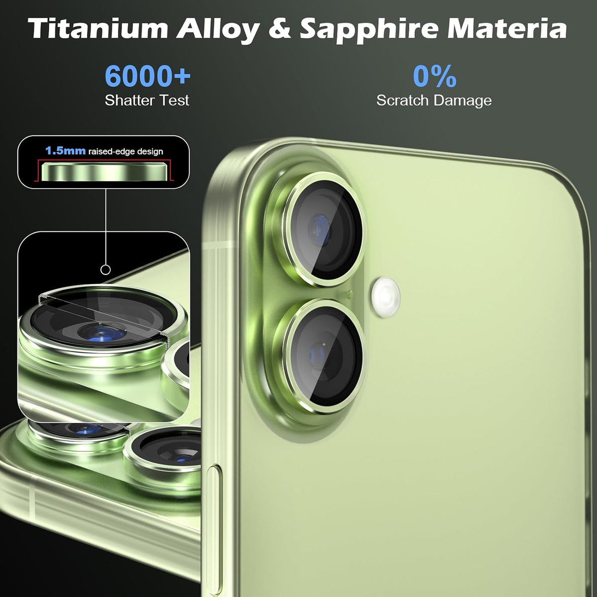 Camera Lens Protector Alloy Frame for iPhone 17