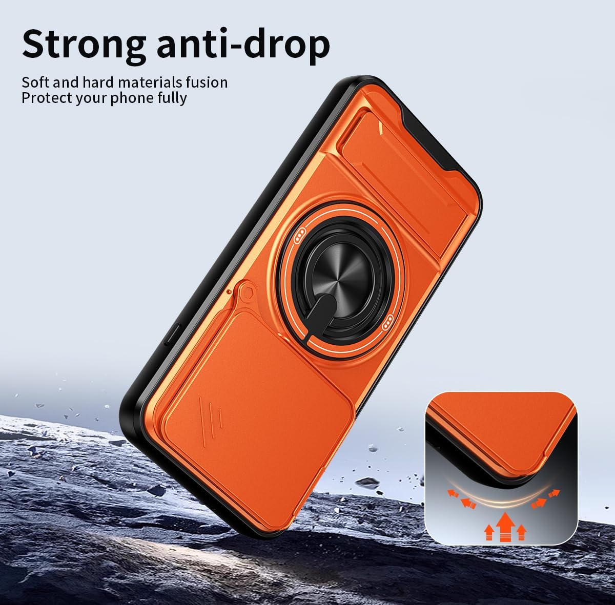 Magsafe Compatible Tough Ring Stand Case for Oppo Reno 16 Pro