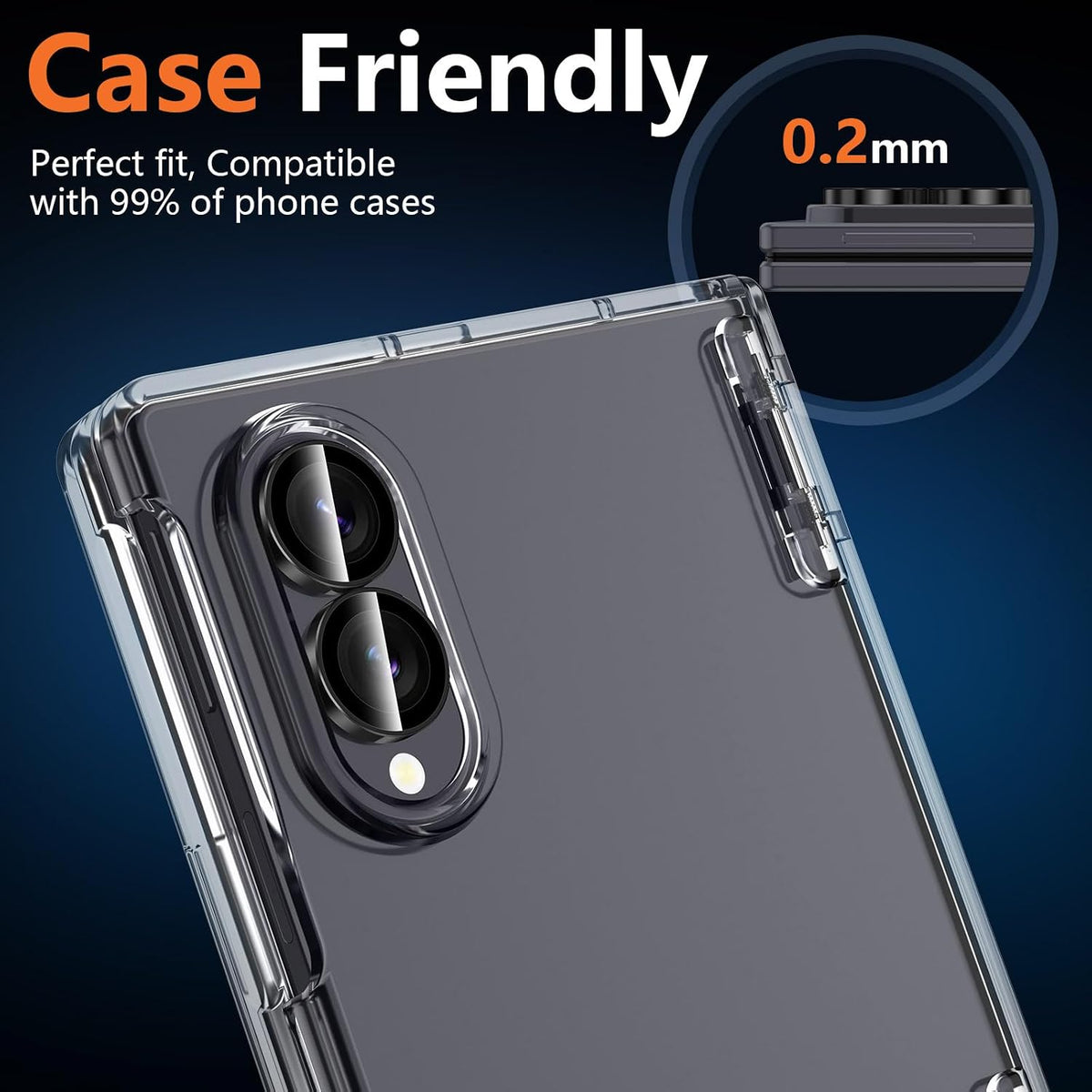 Camera Lens Protector Alloy Frame for Z Fold 8