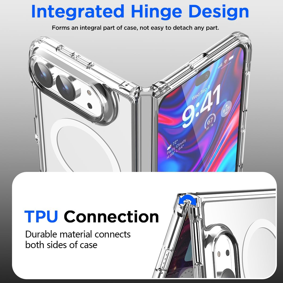 Magsafe Compatible Clear Case for iPhone 18 Duo