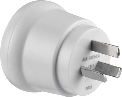 Travel Adapter NZ/AU Plug (Converts EU to NZ/AU)