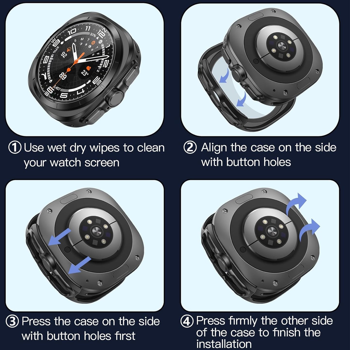 Protective TPU Case for Samsung Galaxy Watch Ultra