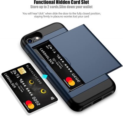 Heavy-Duty Card Holder Cover for iPhone SE (2020)