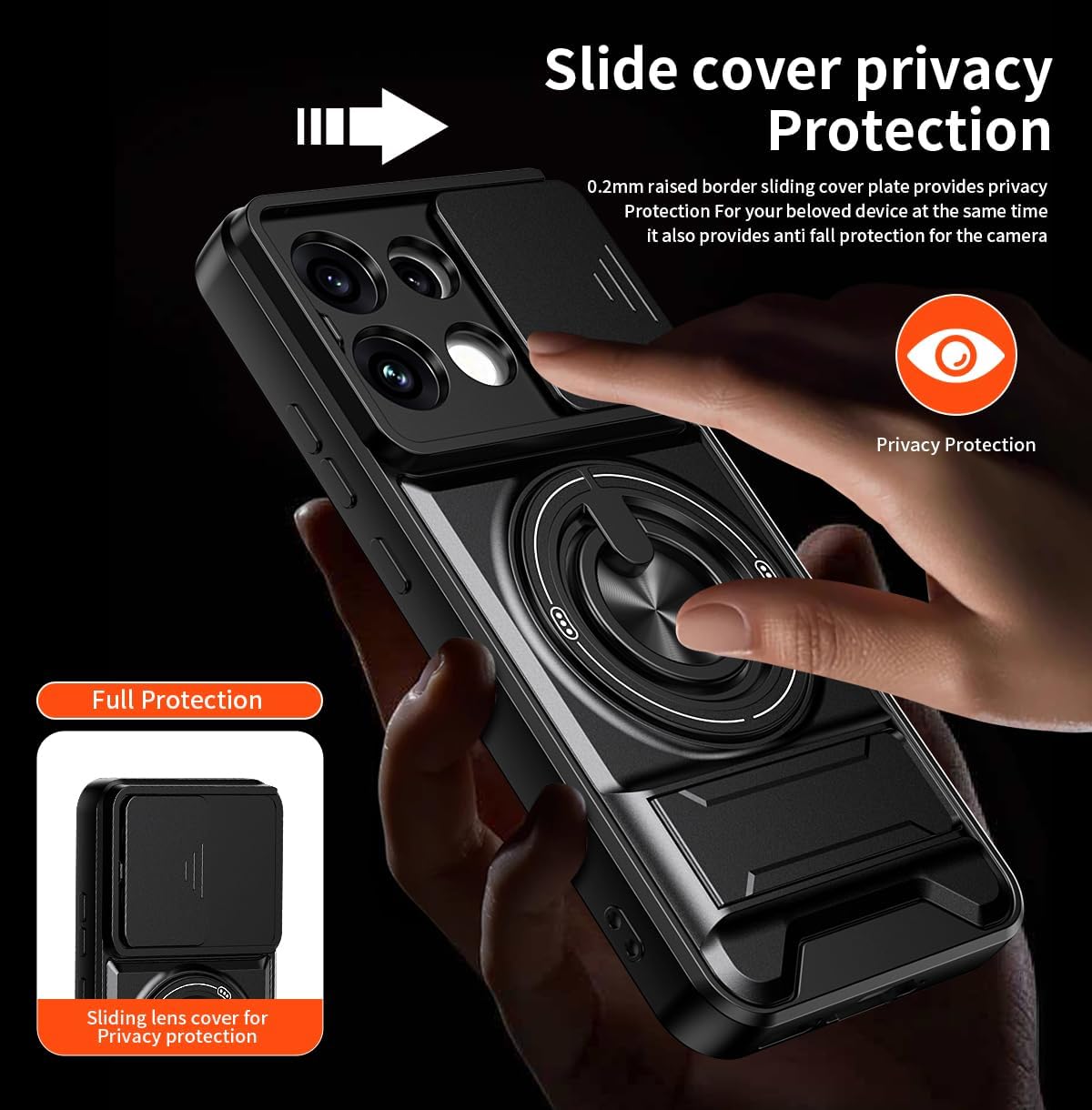 Magsafe Compatible Tough Ring Stand  Case for Oppo Reno 16 F