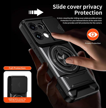 Magsafe Compatible Tough Ring Stand  Case for Oppo Reno 16 F