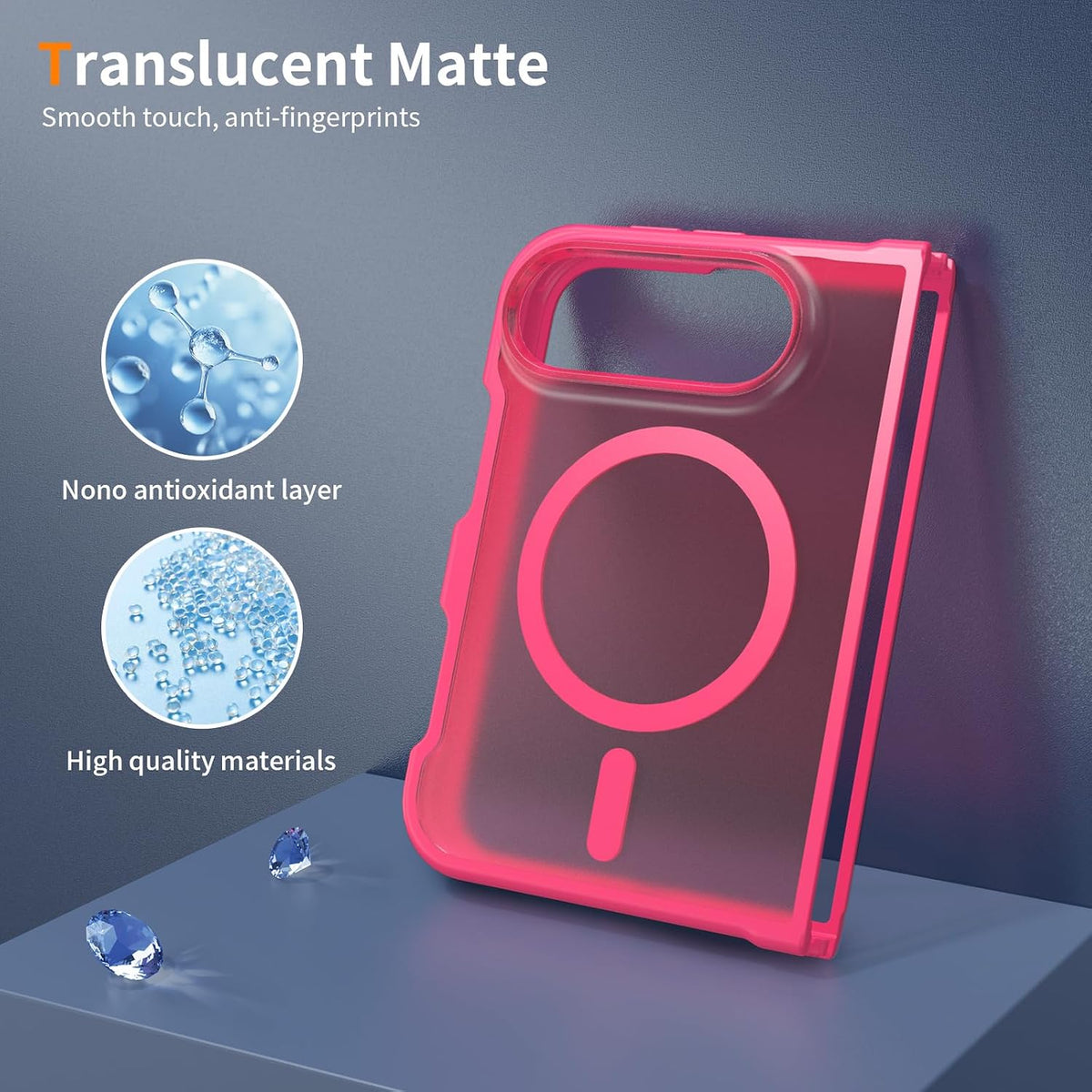Matte Magsafe Compatible Case for iPhone Duo