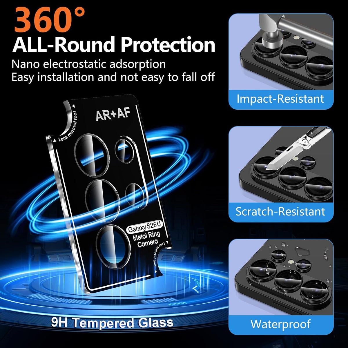 Camera Lens Protector Alloy Frame for Samsung Galaxy S26 Ultra