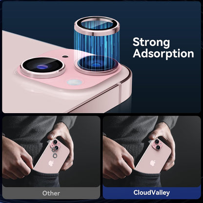 Camera Lens Protector Alloy Frame for iPhone 15