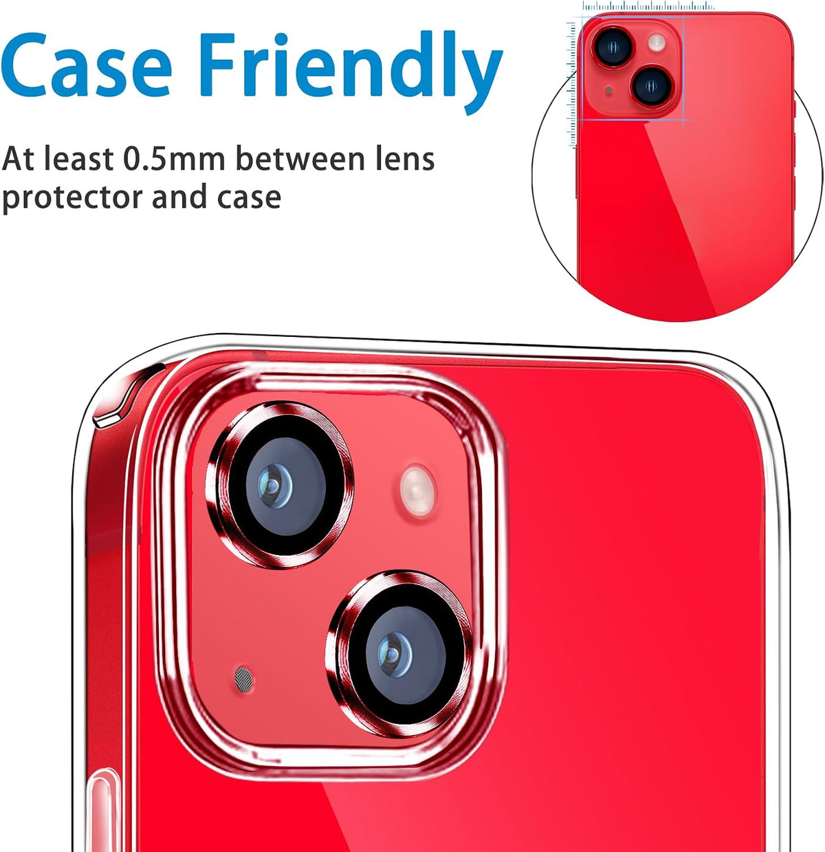 Camera Lens Protector Alloy Frame for iPhone 14