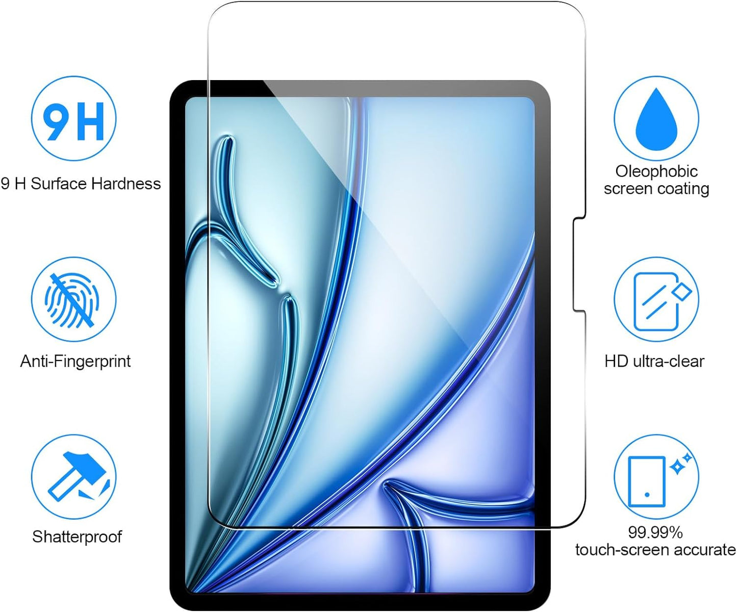 Glass Screen Protector for iPad Air 13" M3 (2025)