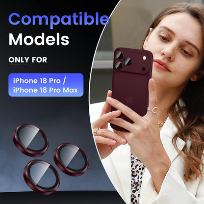 Camera Lens Protector Alloy Frame for iPhone 18 Pro