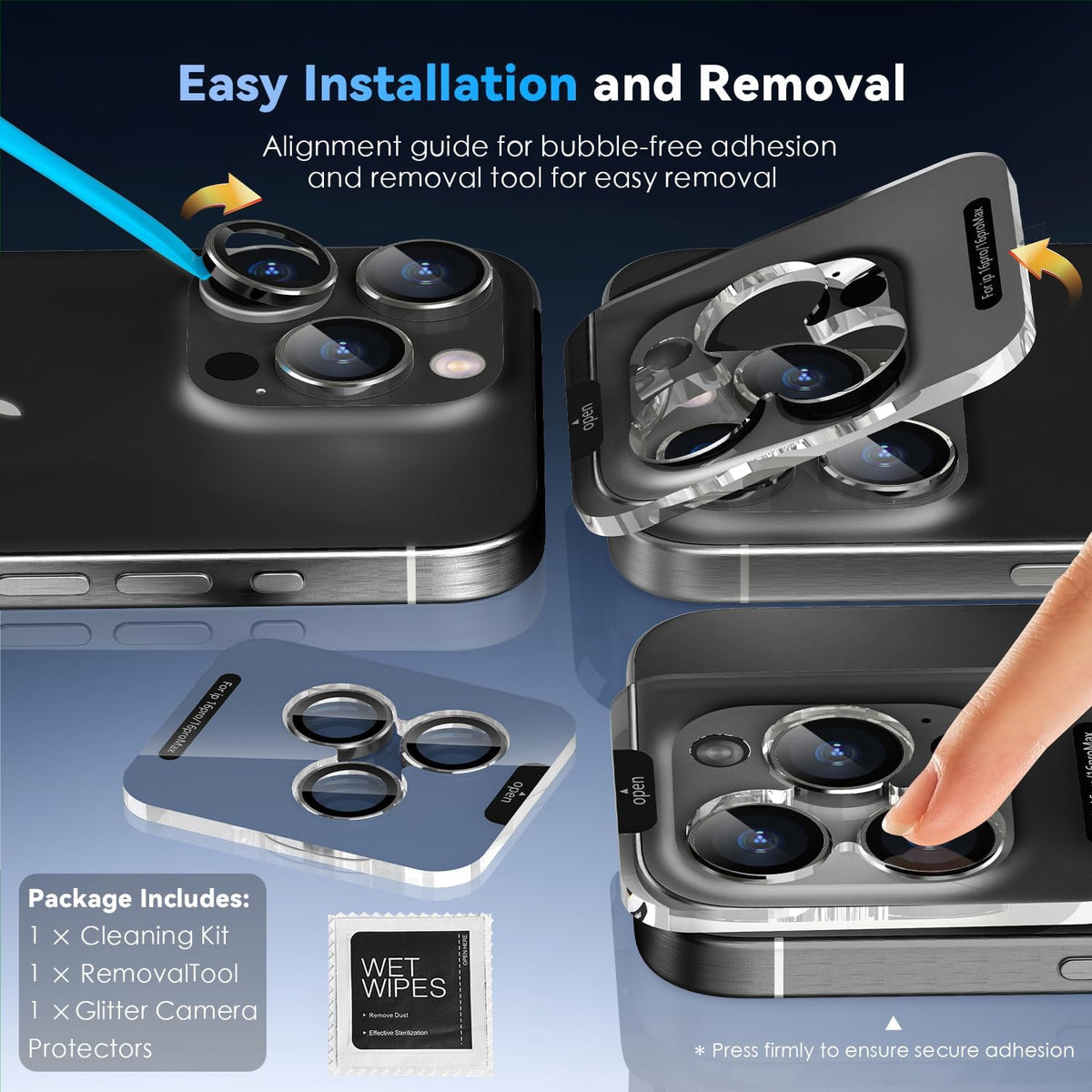 Camera Lens Protector Alloy Frame for iPhone 16 Pro
