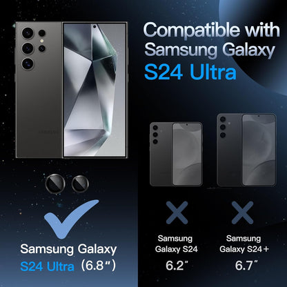 Camera Lens Protector Alloy Frame for Samsung Galaxy S24 Ultra