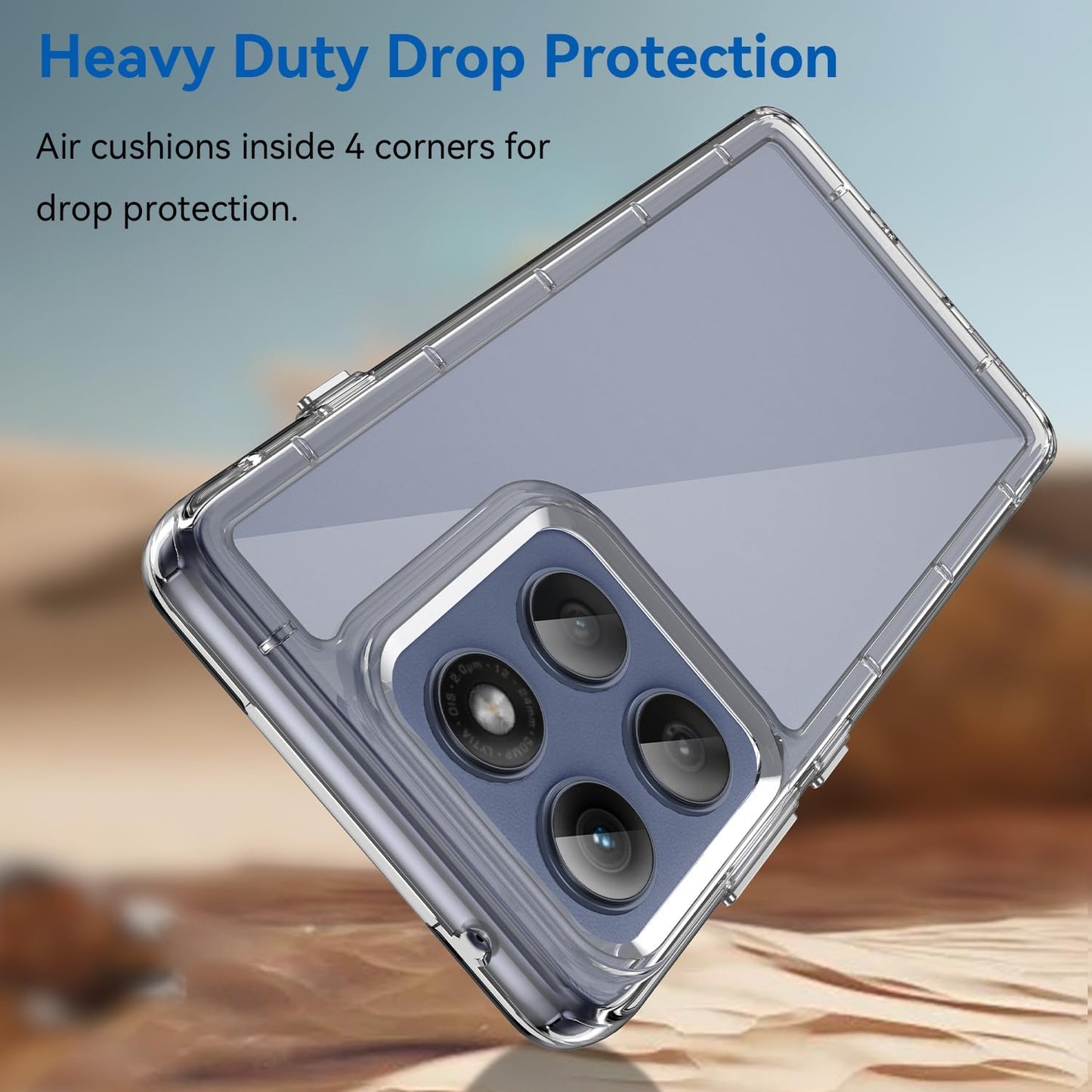 Transparent Clear Case for Motorola Edge 60