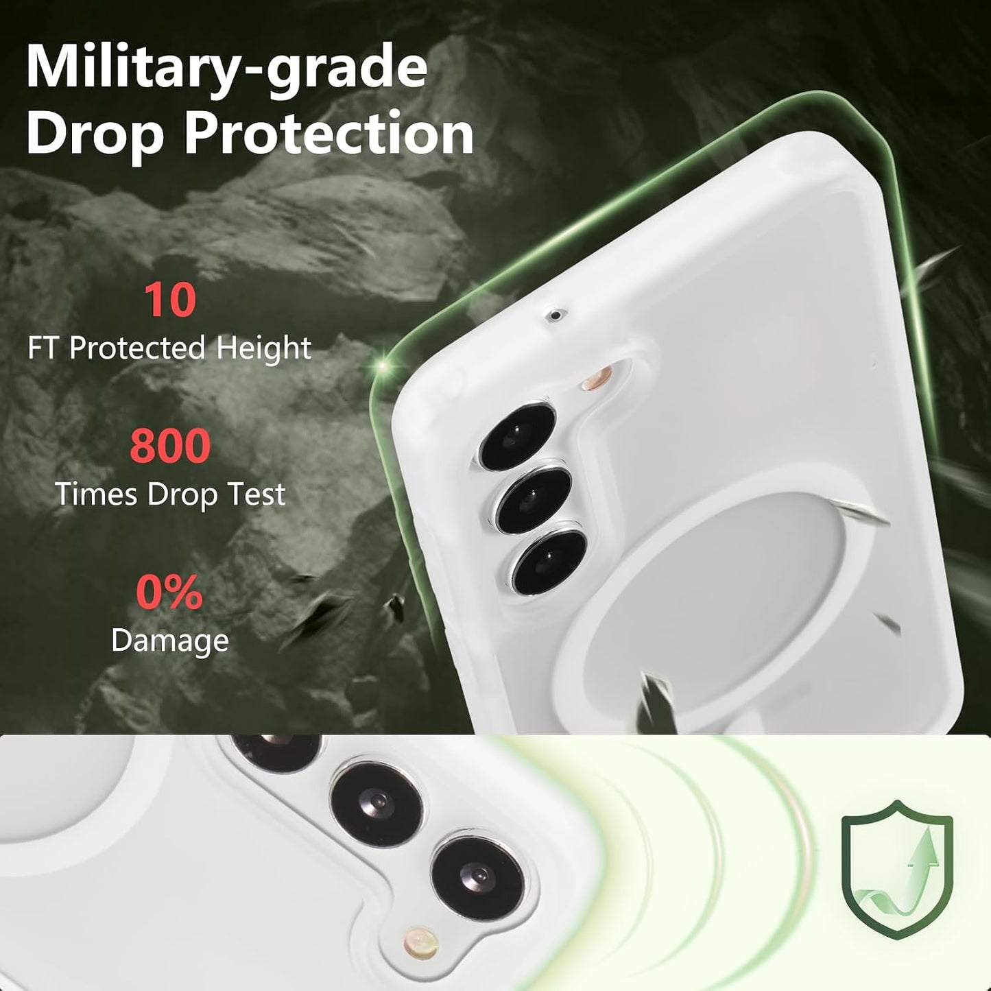 Matte Magsafe Compatible Case for Samsung Galaxy S22
