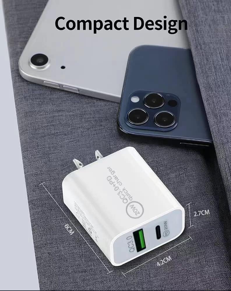 20W Fast Wall Charger iPhone Fast Charger Combo