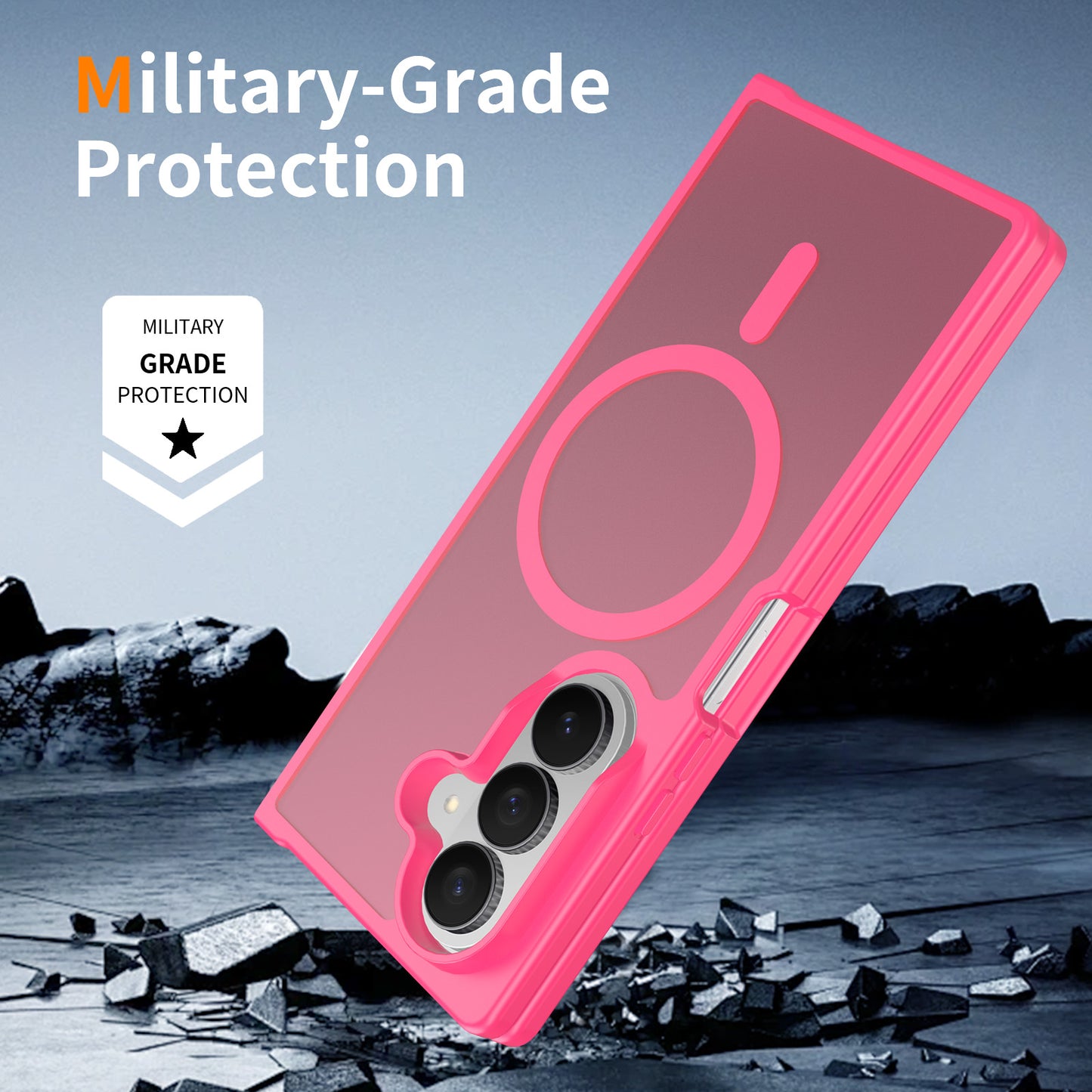 Magsafe Compatible Matte Case for Samsung Galaxy Z Fold 7