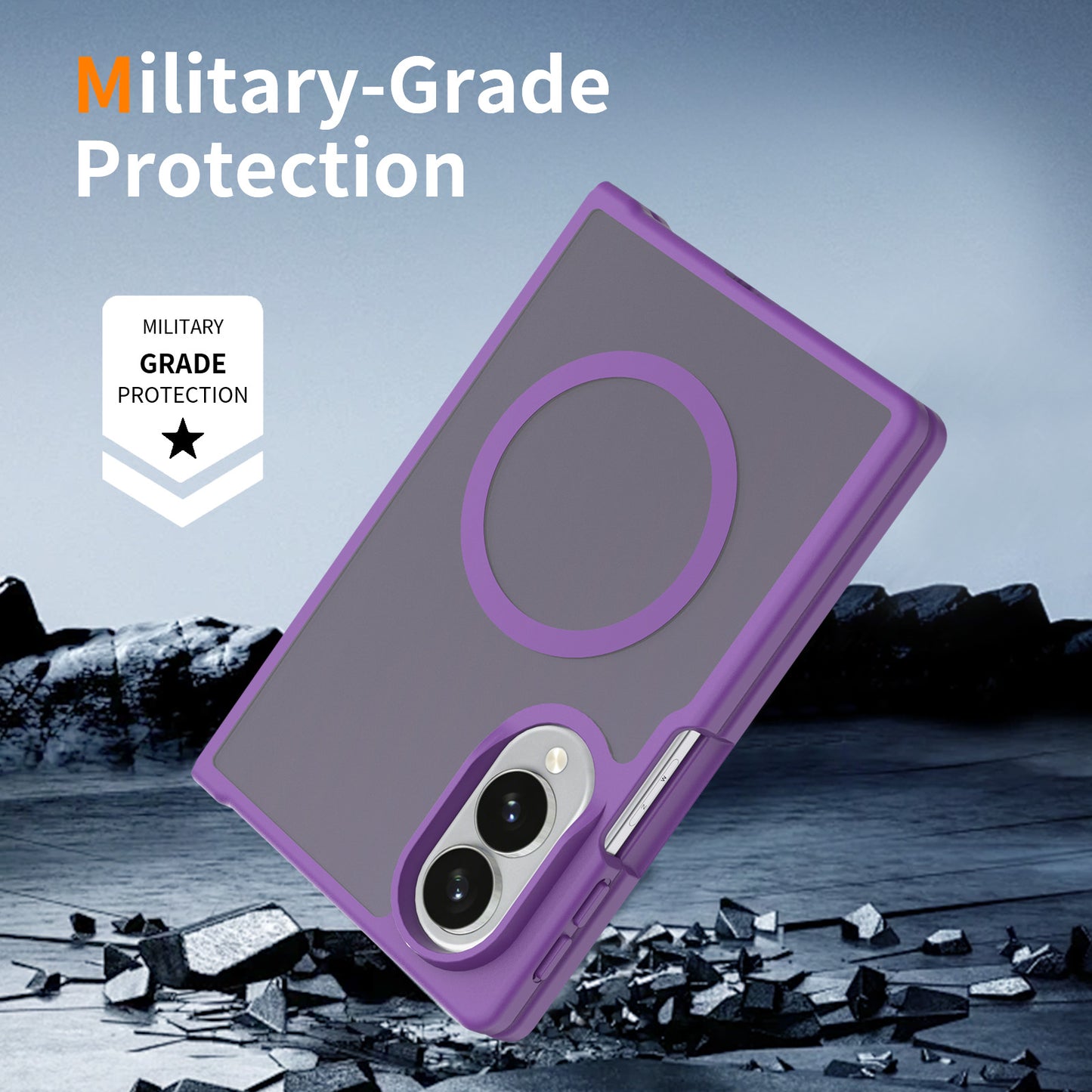 Magsafe Compatible Matte Case for Samsung Galaxy Z Fold 8