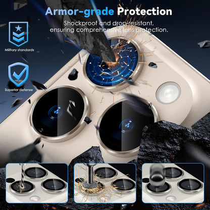 Camera Lens Protector Alloy Frame for iPhone 16 Pro