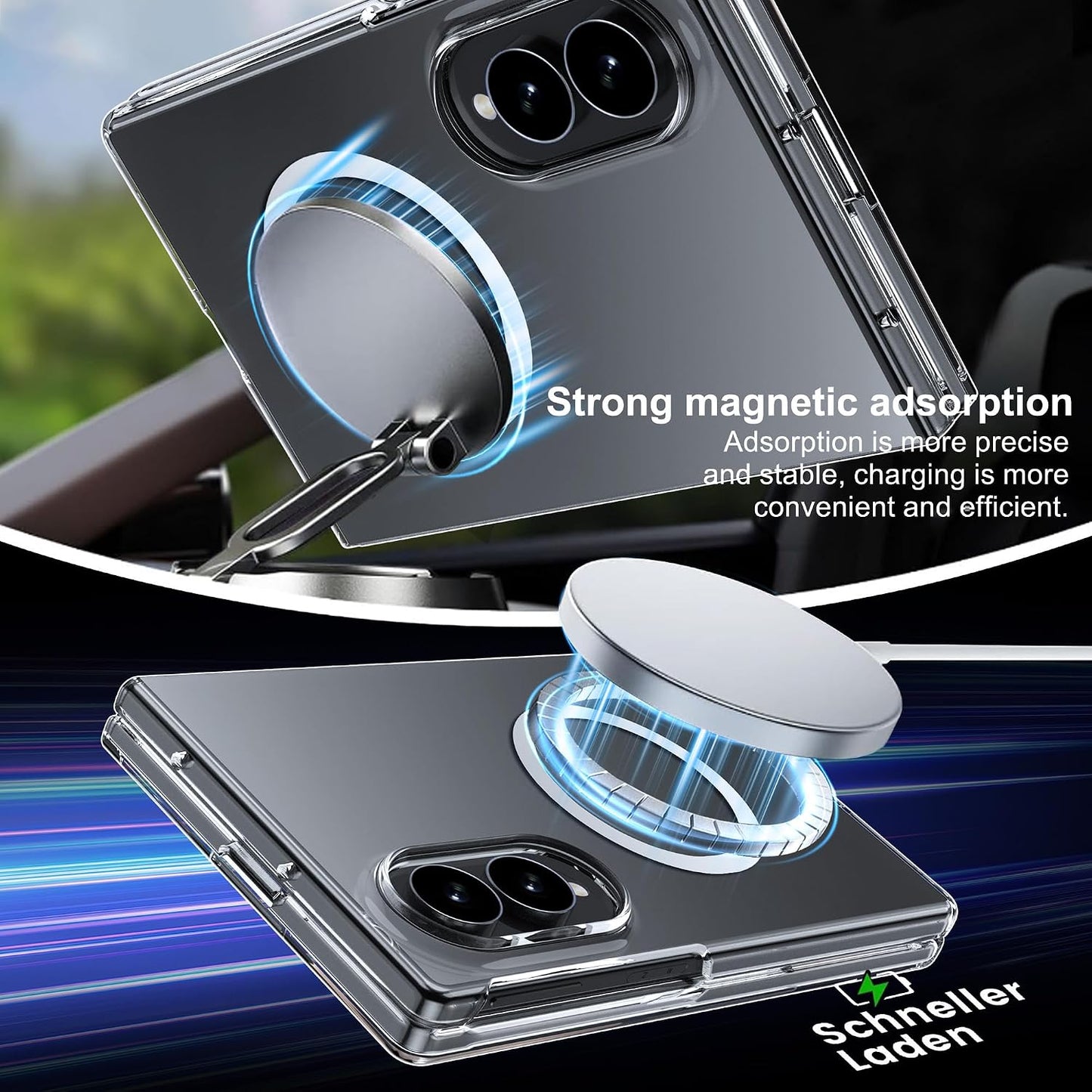 Clear Thin Magsafe Compatible Case for Samsung Galaxy Z Fold 8