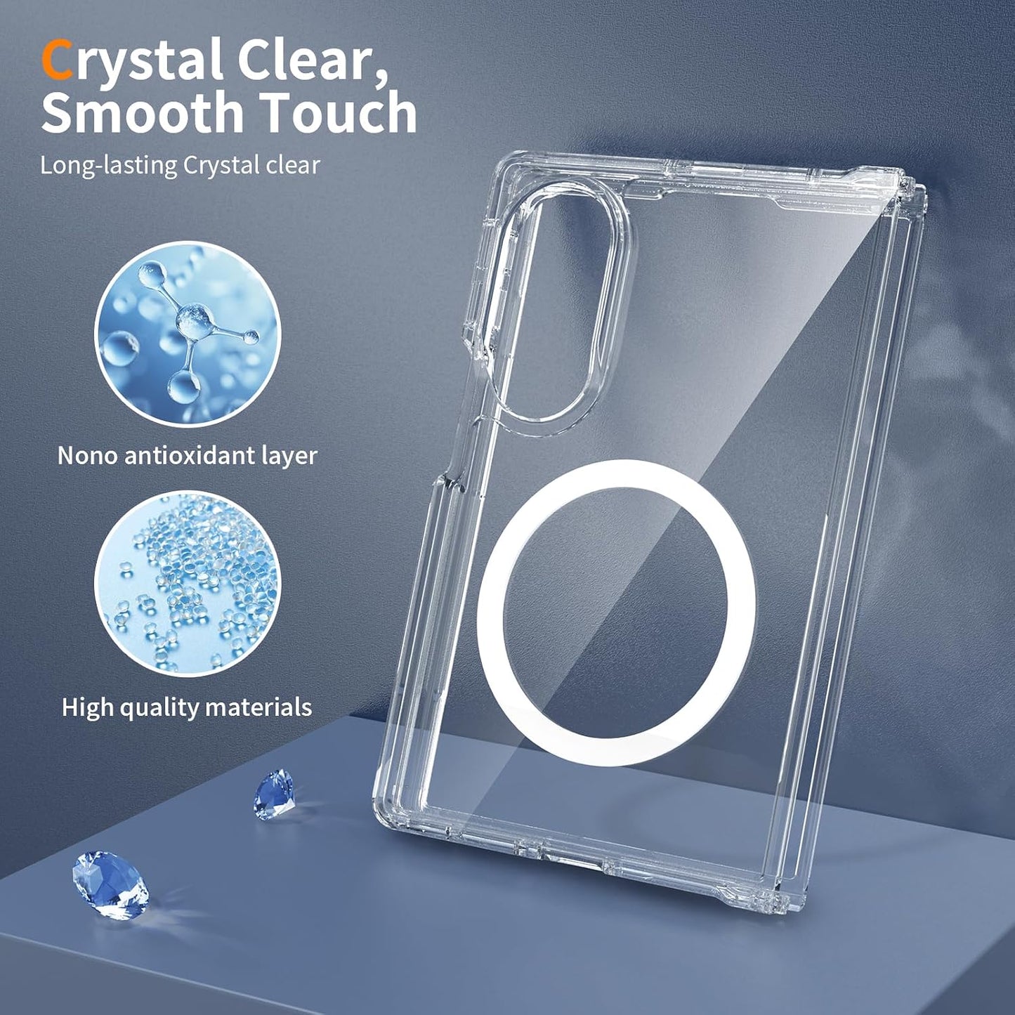 Clear Thin Magsafe Compatible Case for Samsung Galaxy Z Fold 8