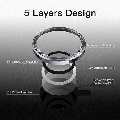 Camera Lens Protector Alloy Frame for iPhone 14 Pro