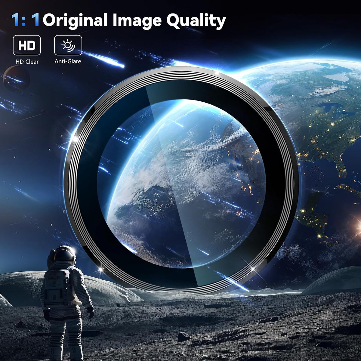 Camera Lens Protector Alloy Frame for iPhone 15 Pro