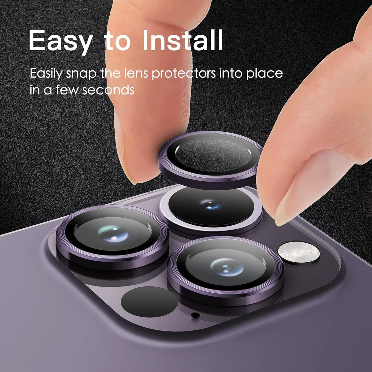 Camera Lens Protector Alloy Frame for iPhone 14 Pro