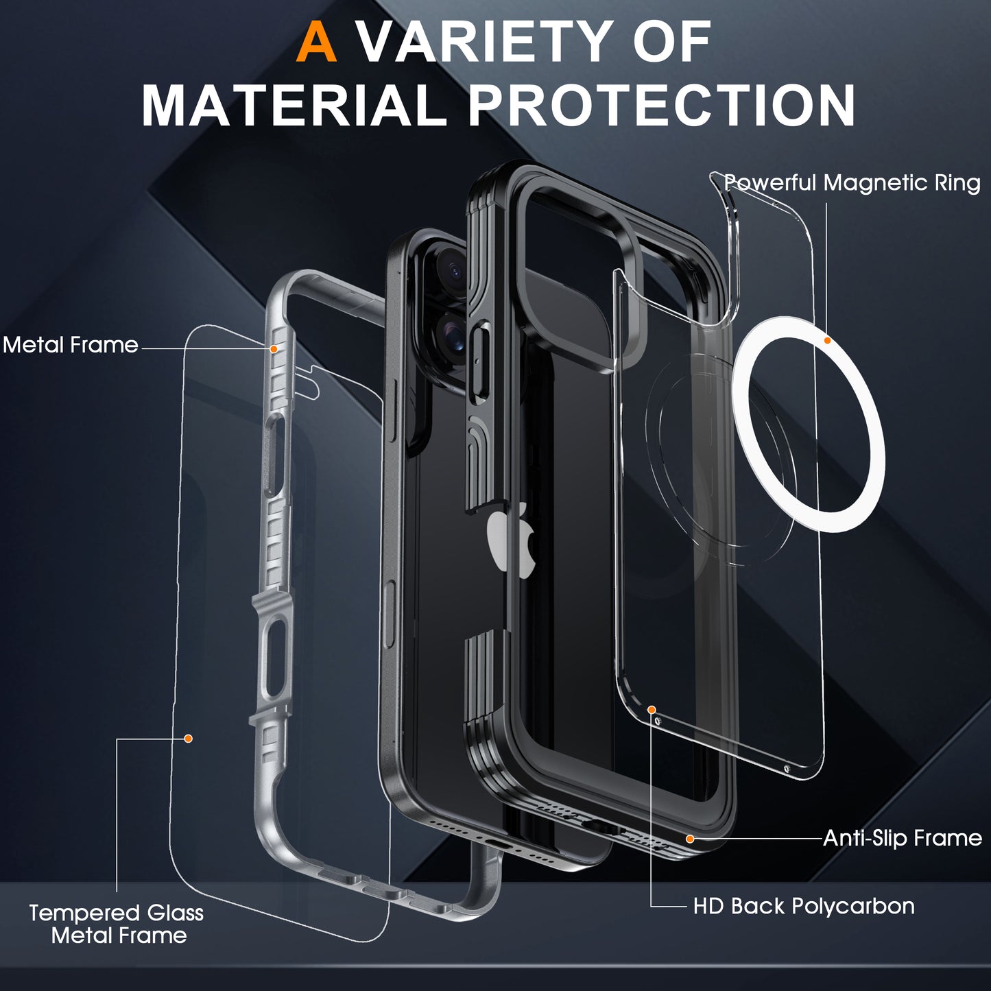 Heavy Duty 360 Case for iPhone 16 Pro Max