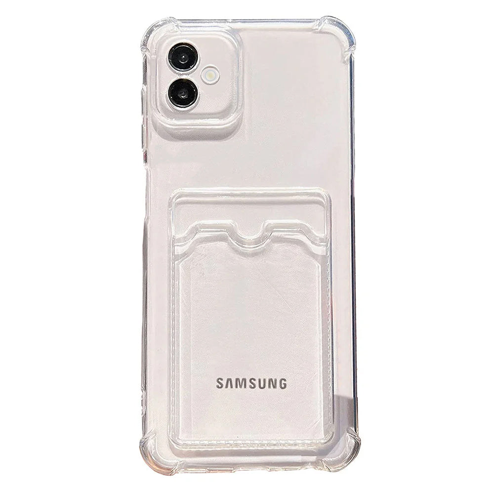 Clear Card Wallet Case for Samsung Galaxy A07