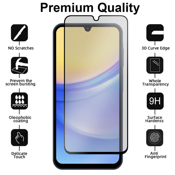 Anti-Glare Matte Glass Screen Protector for Samsung Galaxy A15 5G