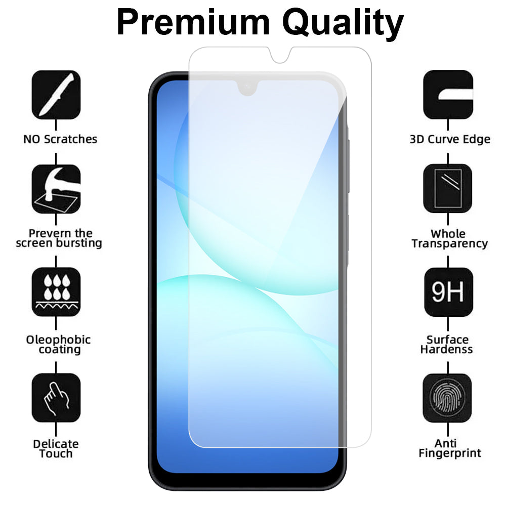 Samsung Galaxy A17 4G Glass Screen Protector Case Friendly