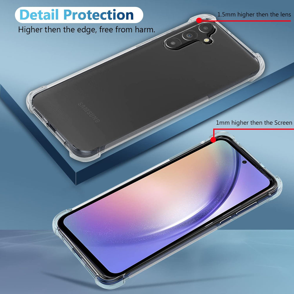 Clear Bumper Case for Samsung Galaxy M34