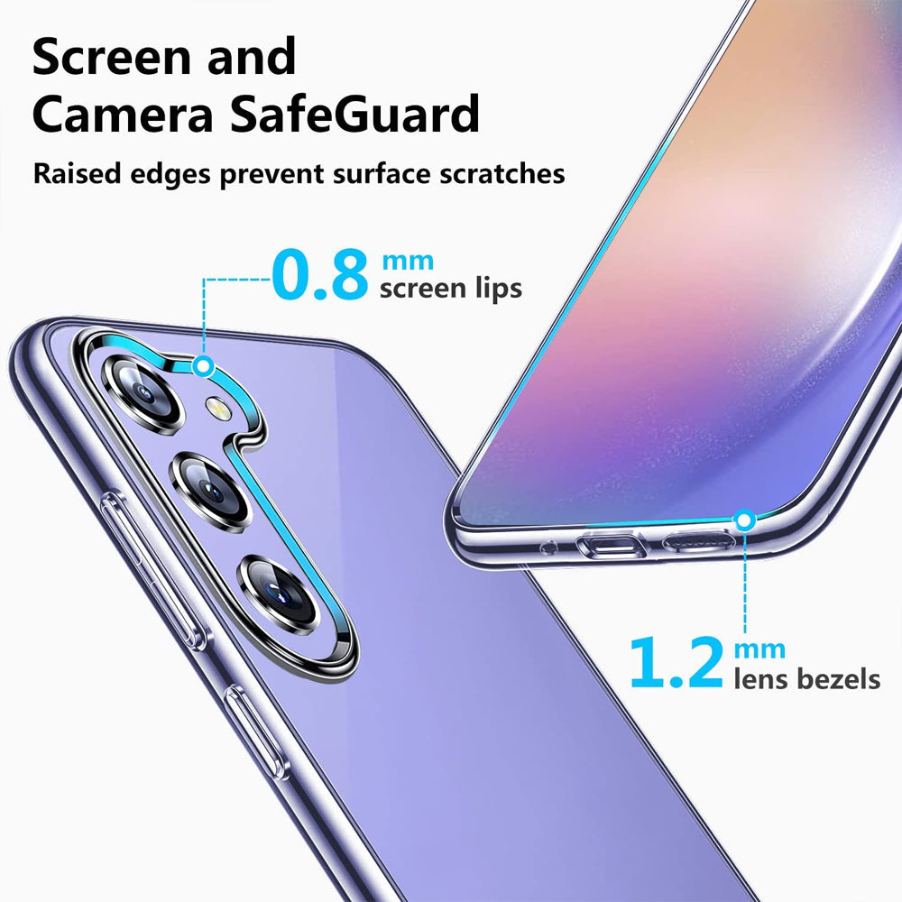 Clear Gel Case for Samsung Galaxy A55 5G