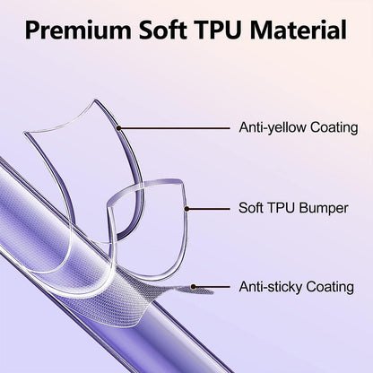 Clear Gel Case for Samsung Galaxy A55 5G