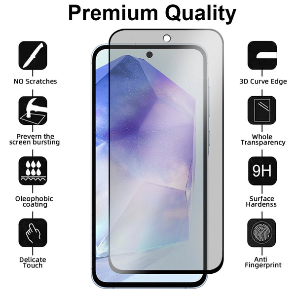 Anti-Glare Matte Glass Screen Protector for Samsung Galaxy A55 5G