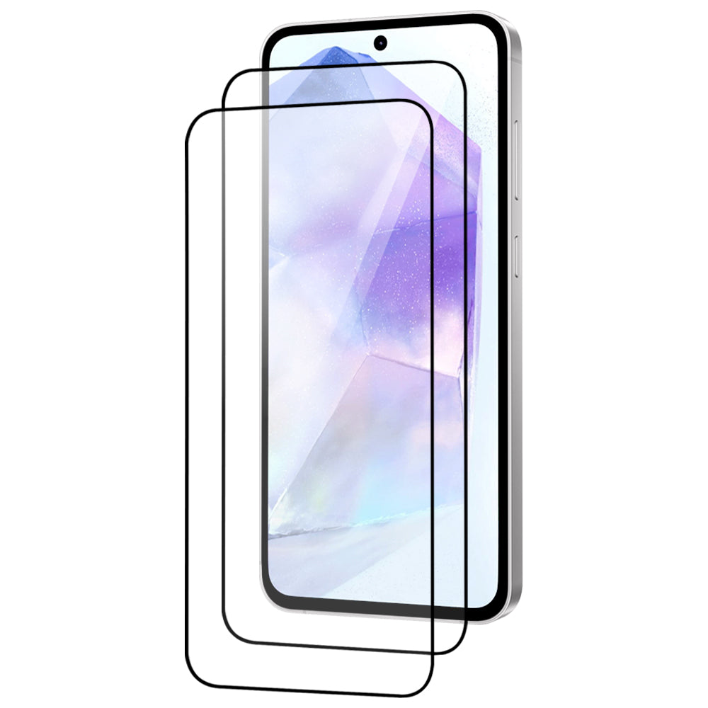 Samsung Galaxy A55 5G Tempered Glass Screen Protector [2-Pack] with Easy Alignment Frame – Clear, Premium by SwiftShield