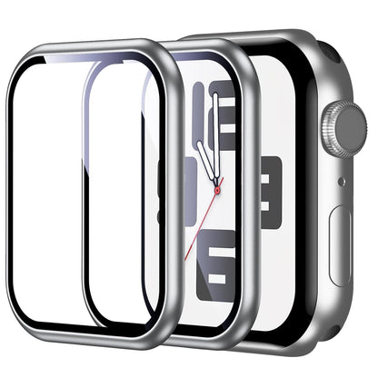 Apple Watch SE Series 2 44mm Glass Screen Protector Alignment Kit by SwiftShield (2 Pack - Silver)
